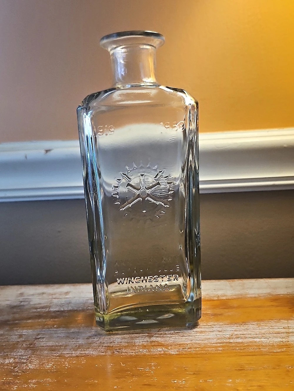 Winchester 150th Anniversary bottle Collectible Clear Bottle